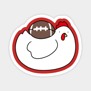 Chicken with a Football Magnet