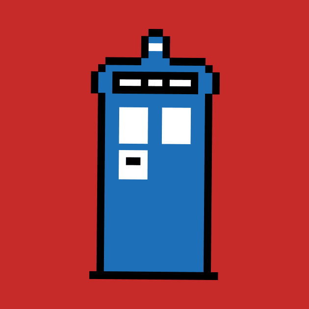 8Bit Tardis by BrayInk