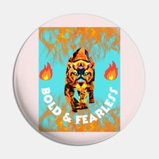 Bold and Fearless Tiger Pin