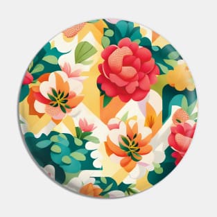 Begonias Light Abstract Artwork Pin