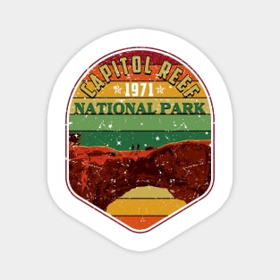 Capitol Reef National Park Camping Lover Vintage Magnet