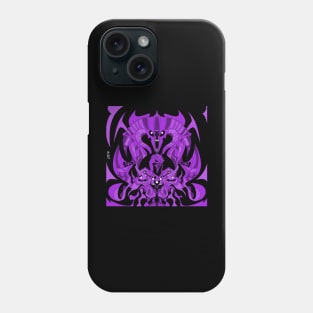 purple dark nazgul ecopop in balrog dreams of the middle earth ecopop Phone Case