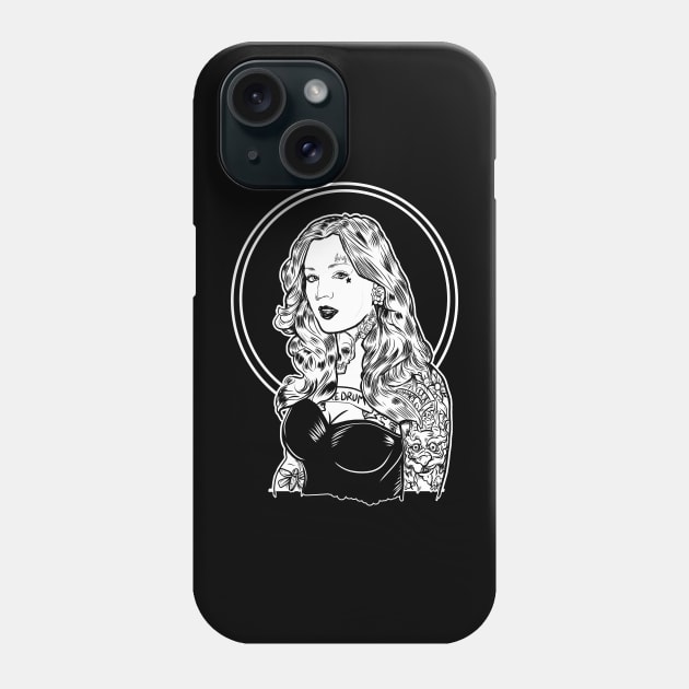 Tattooed Pin Up Girl Phone Case by silentrob668