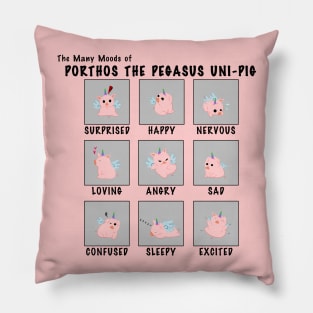 Moods of Porthos the Pegasus Uni-Pig Pillow