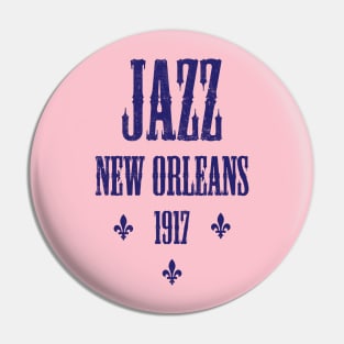 JAZZ NEW ORLEANS (BLUE) Pin