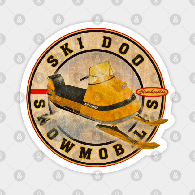 Ski-Doo 4 Magnet by Midcenturydave