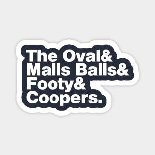 Adelaide (COOPERS white print) Magnet