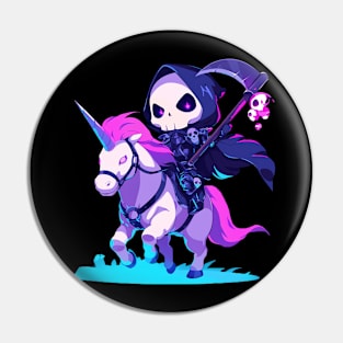 reaper ride unicorn Pin