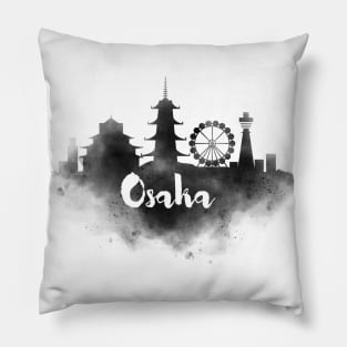 Osaka watercolor Pillow