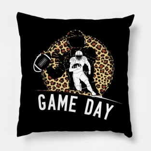 Game day Football Leopard Gift idea for football lovers Pillow