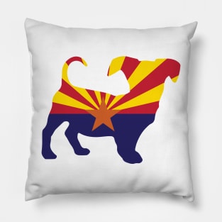 Chiweenie Dog Lover Arizona Flag Pillow