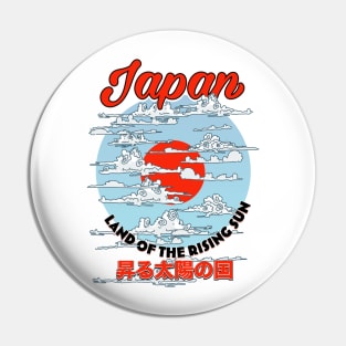 Japan Land of the rising sun Pin