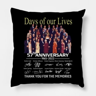 Days Of Our Lives 55Th Anniversary Full Cast Signature Pillow