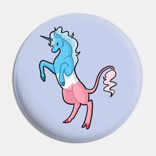 Trans Pride Unicorn Pin