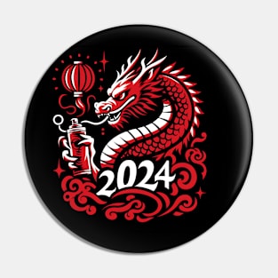 Year of the Dragon Stencil Pin