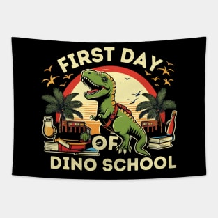 'First Day of Dino-School' Tapestry