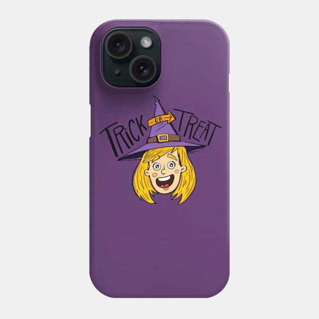 Trick or treat Phone Case by UniqueDesignsCo