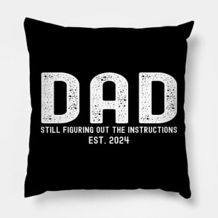 Dad Est 2024 Soon To Be Dad Pregnancy Announcement 1St Tim Pillow