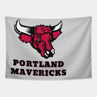 Retro Portland Mavericks Independent Baseball 1977 Tapestry