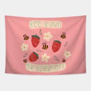 Bee Kind or Buzz Off Tapestry