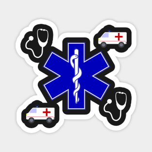 Paramedic and Emergency Rescue EMS and EMT Gifts Magnet