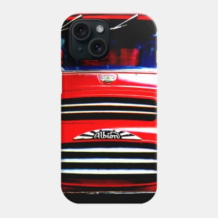 Albion Reiver classic 1970s lorry high contrast red Phone Case