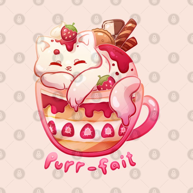 Strawberry Purr-fait by heysoleilart