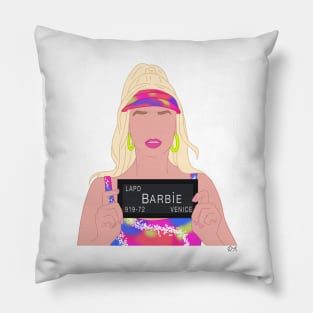 Barbie mugshot ~ Barbie Pillow