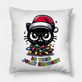 Is this Jolly Enough ? Black Cute Cat Pillow