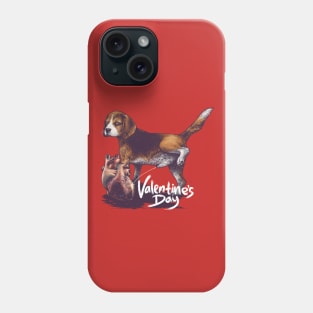 Jealous Puppy Dog Valentine's Day Phone Case