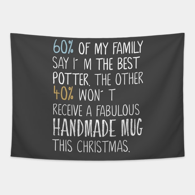 Handmade Mug - Pottery Tshirt Tapestry by Teequeque