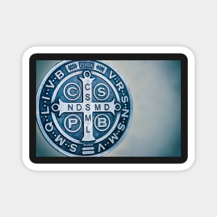 Saint Benedict Cross medal photograph Magnet