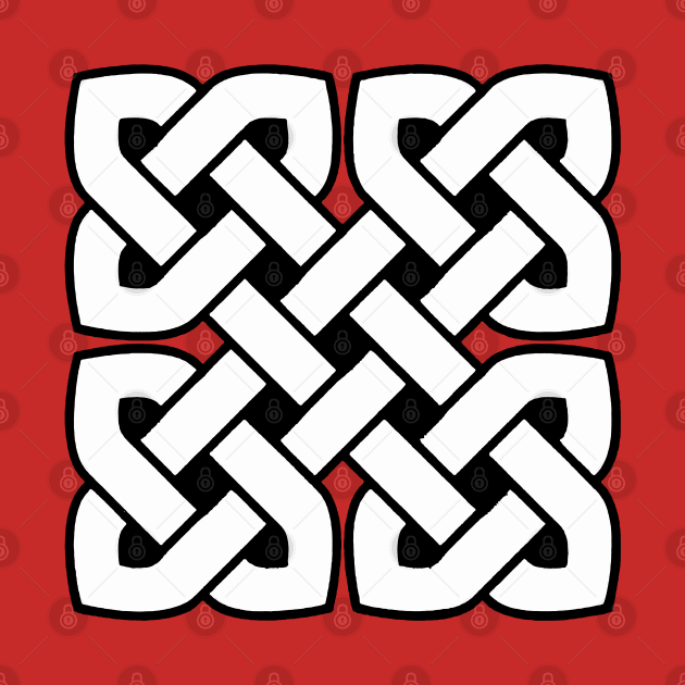 Celtic Interwoven Endless Knot Geometric Pattern 1 by taiche