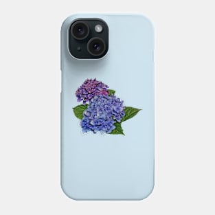 Hydrangea in Shades of Purple Phone Case