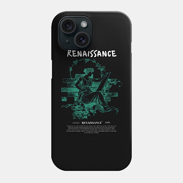 renaissance sender green white Phone Case by lord cobra