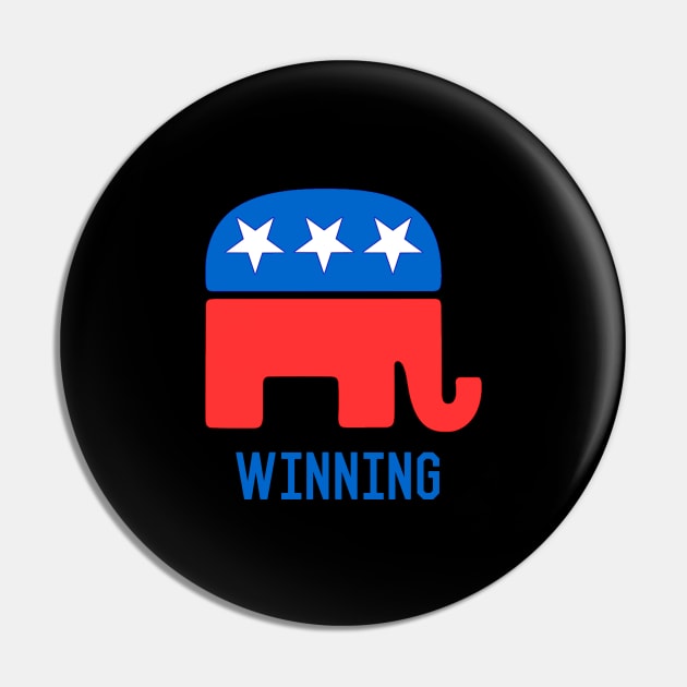 Republican GOP Elephant Winning Pin by Flippin' Sweet Gear