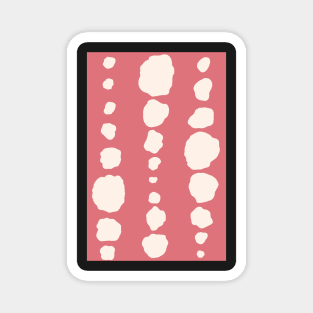 Modern abstract organic polka dots in watermelon piink Magnet