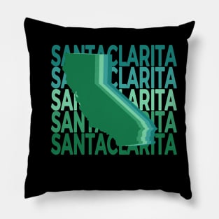 Santa Clarita California Green Repeat Pillow