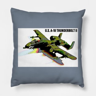 U.S. A-10 Thunderbolt II Warthog (Green Camo) Pillow