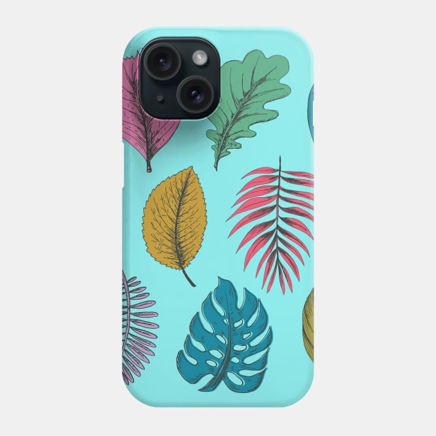 Tropical Leaves #2 Phone Case by SWON Design