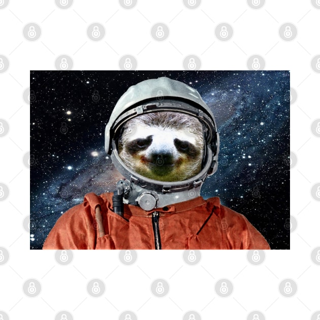 Astronaut Sloth by luigitarini