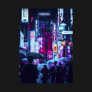 Tokyo Street Neon Synthwave T-Shirt