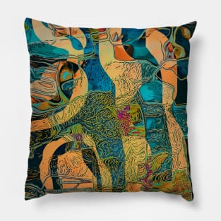 Digital abstract art 2.1 Pillow