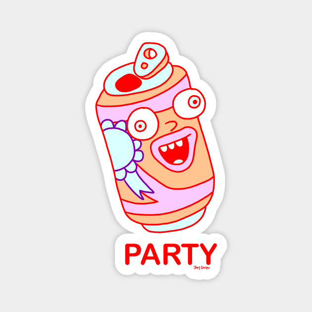 PARTY CAN Party Can Magnet by Joey Souza