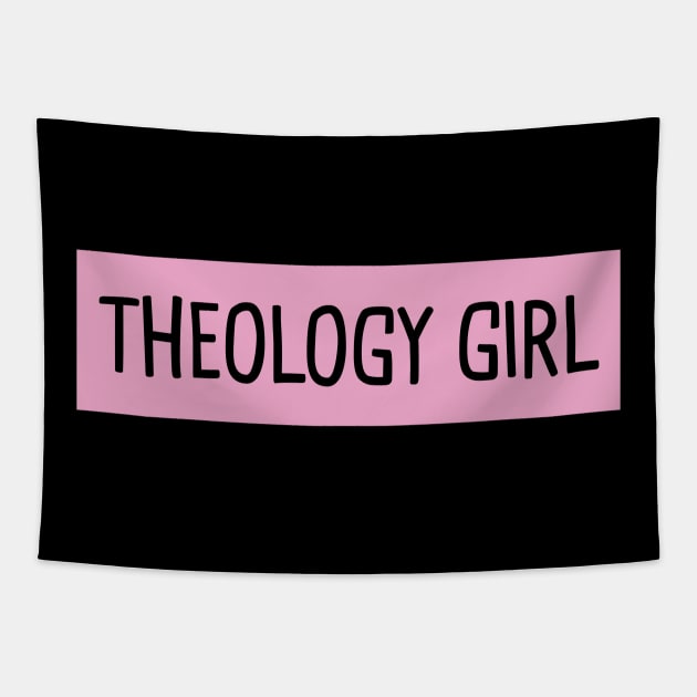 Theology Girl Tapestry by orlumbustheseller