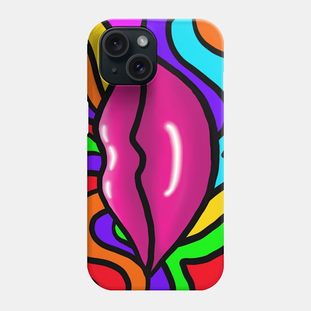 Psychodelic Lips Phone Case by BoonieDunes