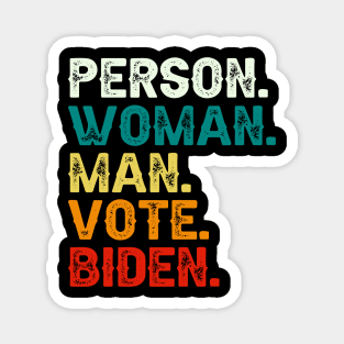 Person Man Woman Vote Biden Magnet