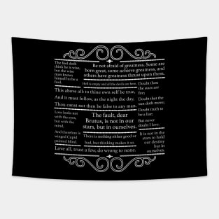 Shakespeare Quotes Tapestry