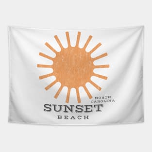 Sunset Beach, NC Summertime Vacationing Beachgoing Sun Tapestry