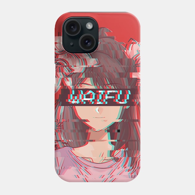 Vaporwave Waifu Anime Girl Aesthetic Gift Phone Case by Alex21